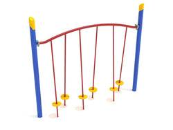 Playground Equipment Single Post Tilted Lilly Pad Bridge(PGS028)