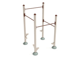 Playground Equipment Inclined Quadruple Station Chin Up Bars (PFT069)