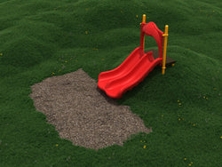 Playground Equipment 3 Foot Double Straight Embankment Slide (PEL003)