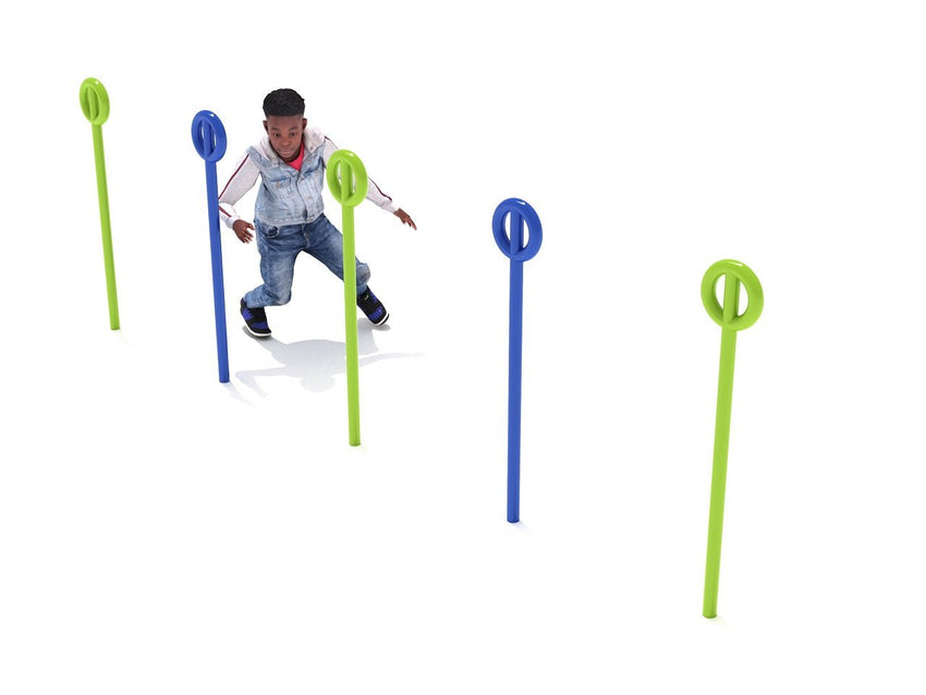 Playground Equipment Agility Poles - Set of 5 (PGC001) - SchoolOutlet
