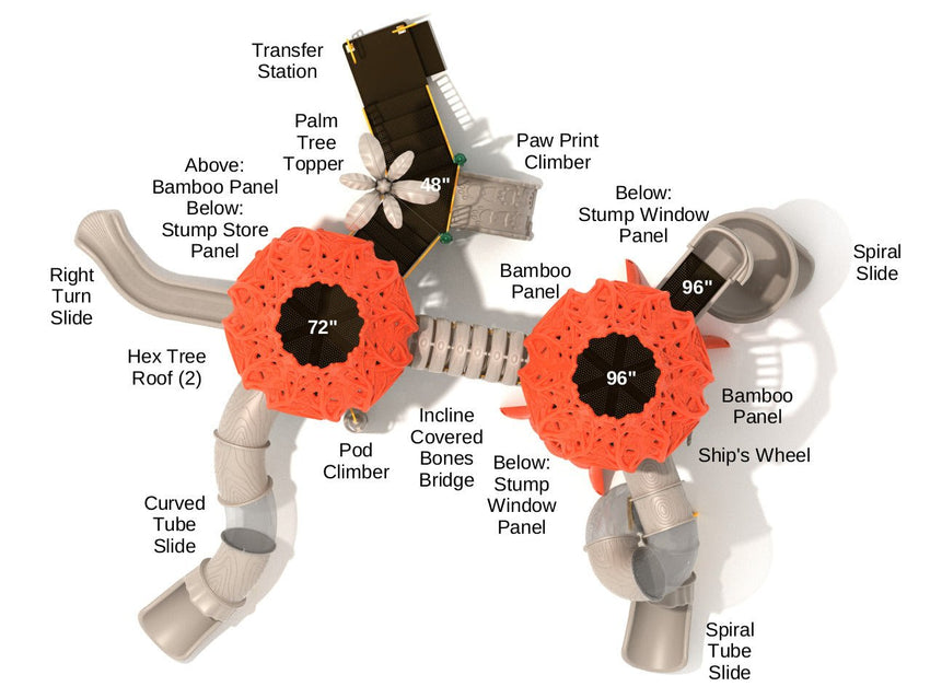 Playground Equipment Spinning Spider (PTH034) - SchoolOutlet