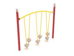 Playground Equipment Single Post Tilted Pebble Bridge (PGS029)
