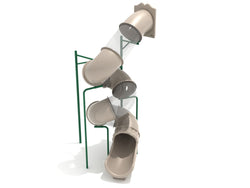 Playground Equipment 15 Foot Spiral Tube Slide - Slide and Mounts Only (PTS015)