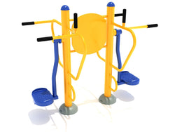 Playground Equipment Double Station Pendulum Swing with Leg Lift (PFT059)