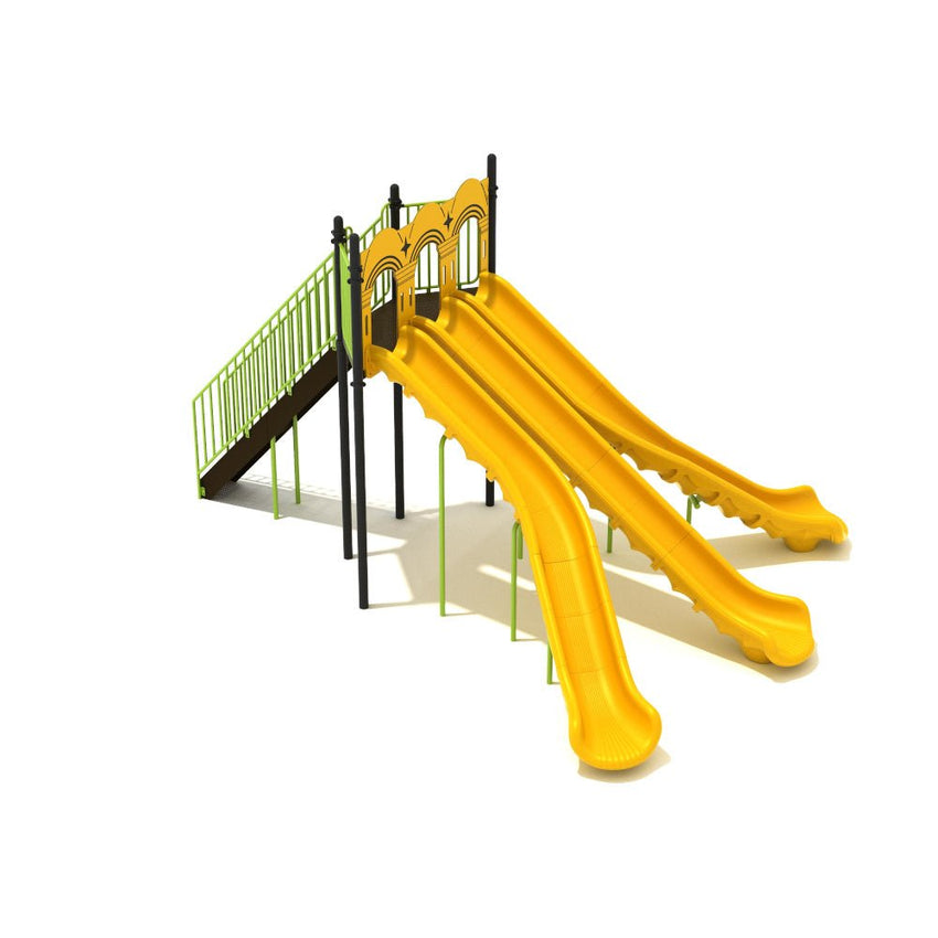 Playground Equipment 8 Foot Triple Sectional Split Slide (PSL031) - SchoolOutlet