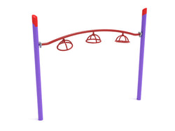 Playground Equipment Single Post 3 Wheel Overhead Spinner (PGS020)