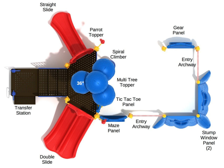 Playground Equipment Wandering Wolf (PTH048) - SchoolOutlet