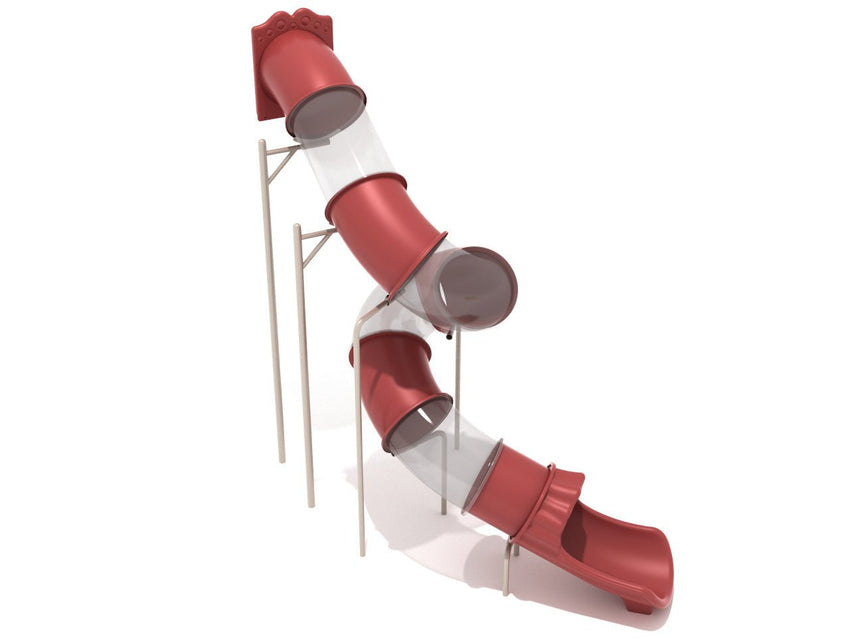 Playground Equipment 14 Foot Spiral Tube Slide - Slide and Mounts Only (PTS014) - SchoolOutlet