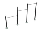 Playground Equipment Triple Station Inclined Chin - Up Bars (PFT046) - SchoolOutlet