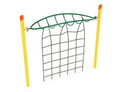 Playground Equipment Single Post Overhead Inverted Horizon Climber with Rope Attachment (PGS025)