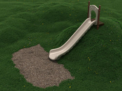 Playground Equipment 6 Foot Single Straight Embankment Slide (PEL006)