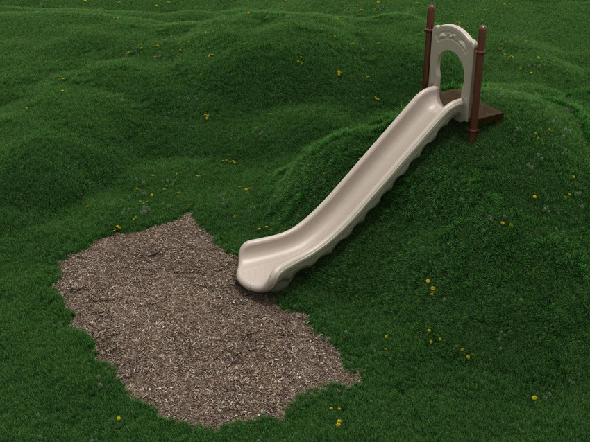 Playground Equipment 6 Foot Single Straight Embankment Slide (PEL006) - SchoolOutlet