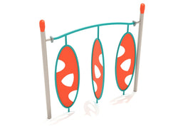 Playground Equipment Single Post Triple Wing Climber (PGS030)