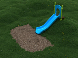 Playground Equipment 4 Foot Single Straight Embankment Slide (PEL002)