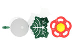 Playground Equipment Flower Stepper with Leaf (PFS066) - SchoolOutlet