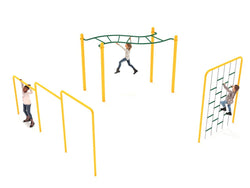 Playground Equipment 3 Piece Basic Kids Gym Course (PGC017)