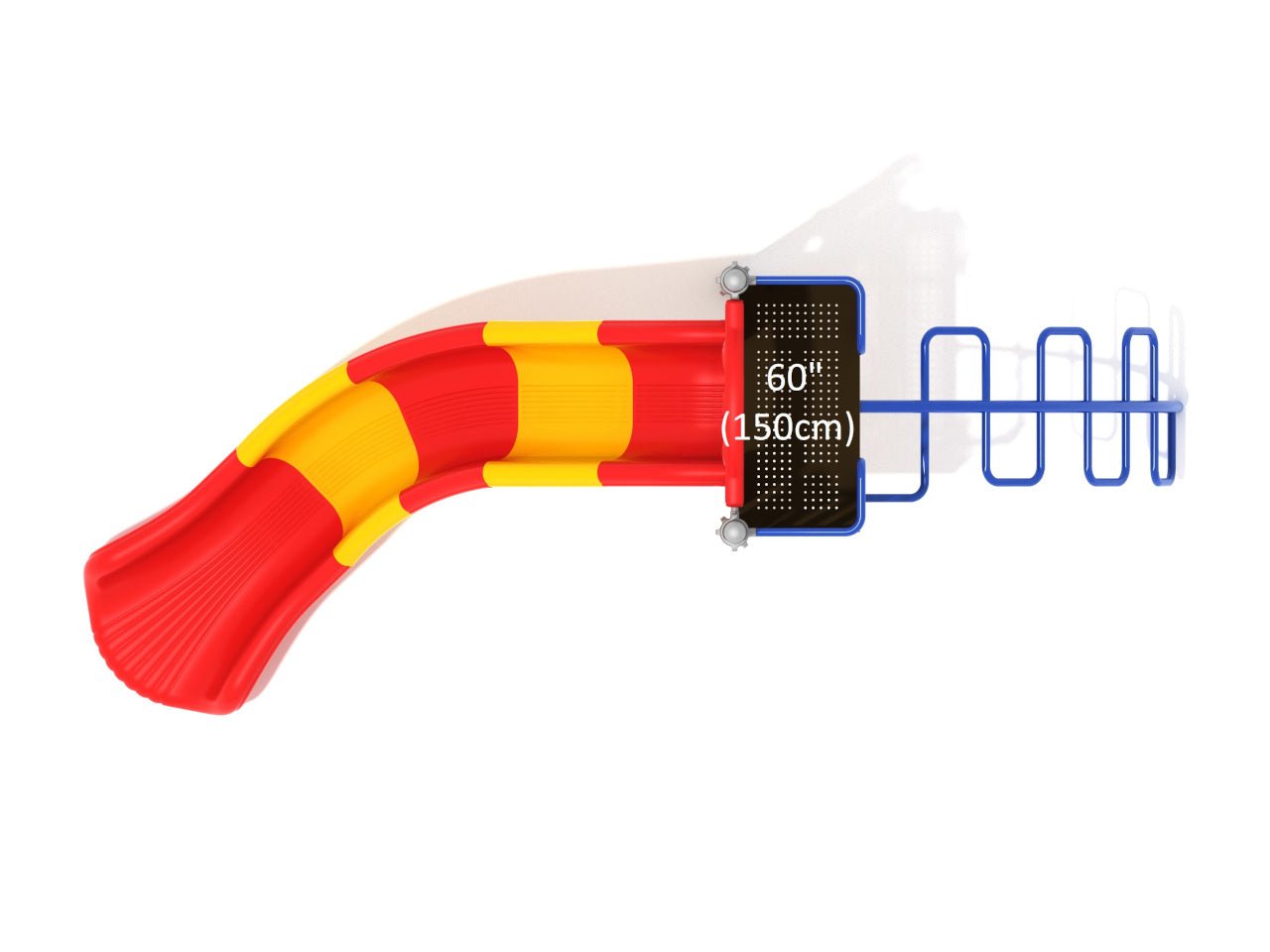 Playground Equipment 5 Foot Slide with Snake Climber (PSL032) - SchoolOutlet