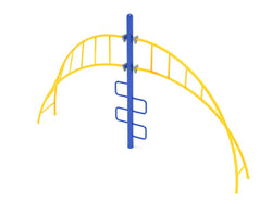 Playground Equipment Curved Helix Climbing Ladder (PFS079)