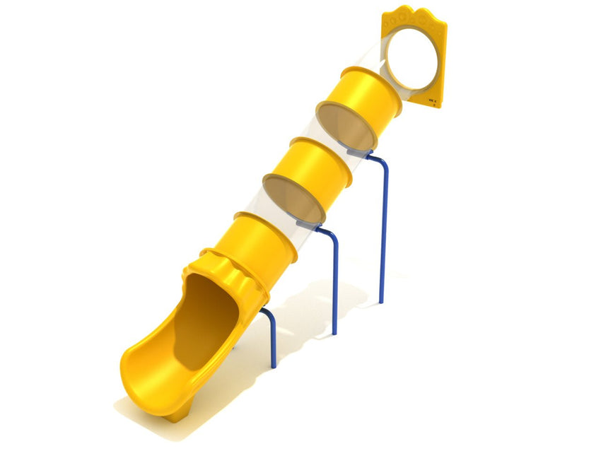 Playground Equipment 8 Foot Straight Tube Slide - Slide and Mounts Only (PTS008) - SchoolOutlet
