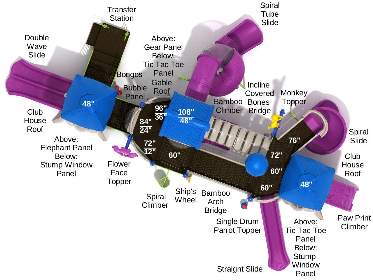 Playground Equipment Hue - Manatee (PTH011) - SchoolOutlet