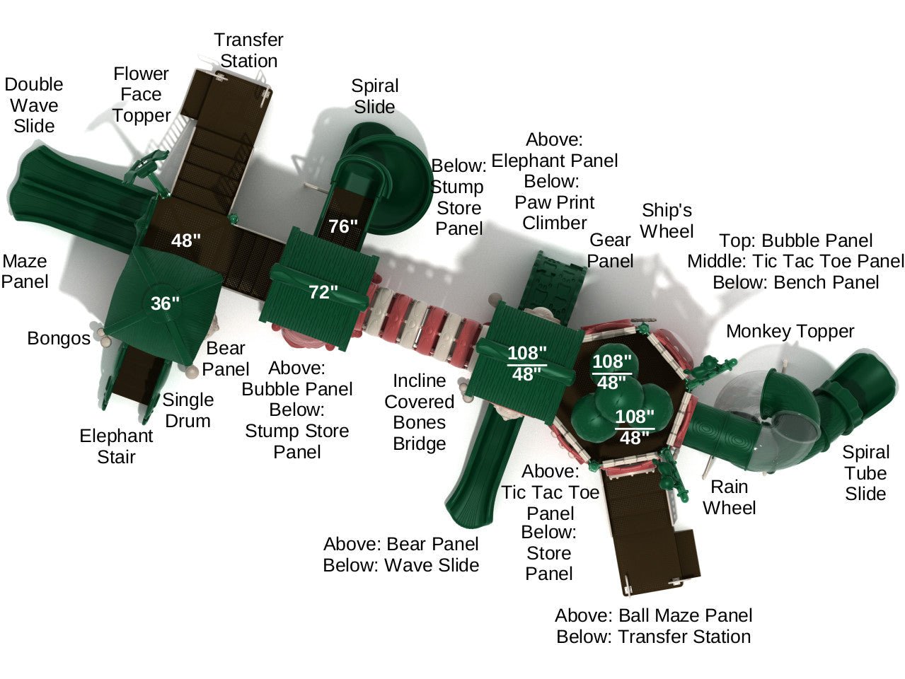 Playground Equipment Lizzy Lizard (PTH006) - SchoolOutlet