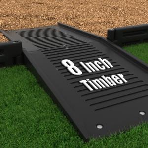 Playground Equipment Full Length Wheelchair Ramp for Border 8 or 12 inches high (2BY2FRX) - SchoolOutlet