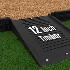 Playground Equipment Half Length Wheelchair Ramp for Border 8 or 12 inches high (2BY2HR) - SchoolOutlet
