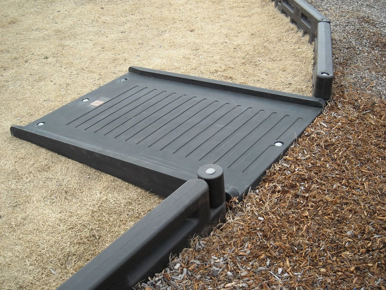 Playground Equipment Half Length Wheelchair Ramp for Border 8 or 12 inches high (2BY2HR) - SchoolOutlet