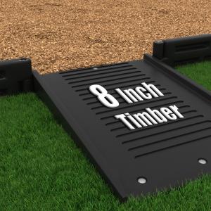 Playground Equipment Half Length Wheelchair Ramp for Border 8 or 12 inches high (2BY2HR) - SchoolOutlet