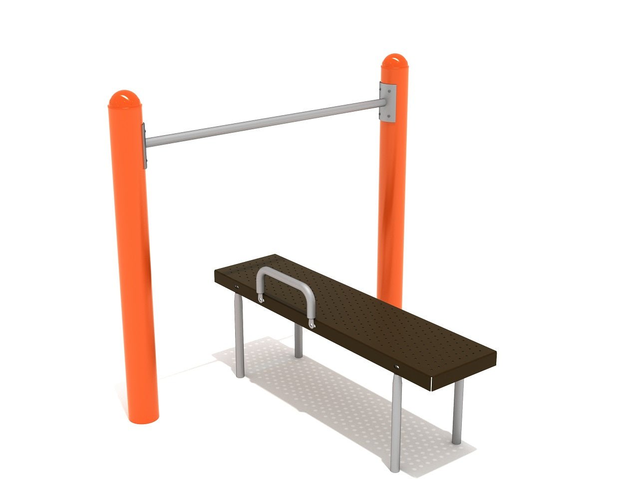 Playground Equipment Assisted Chin Up Bar with Bench (PAS002) - SchoolOutlet