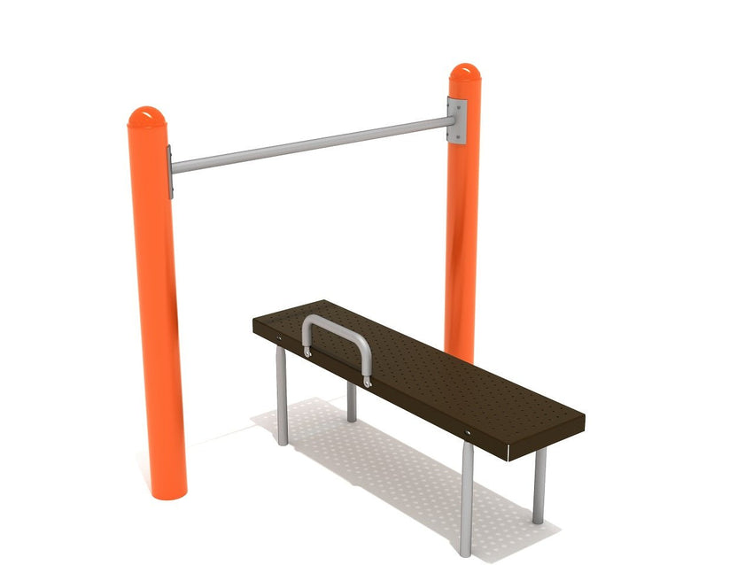 Playground Equipment Assisted Chin Up Bar with Bench (PAS002) - SchoolOutlet