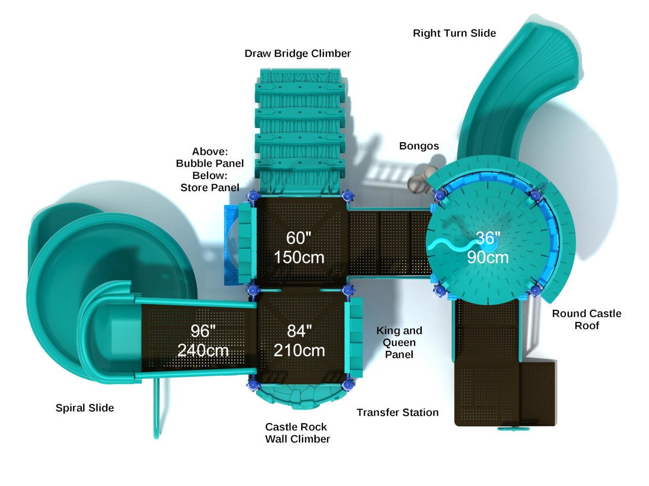 Playground Equipment Camelot Court (PCT012) - SchoolOutlet