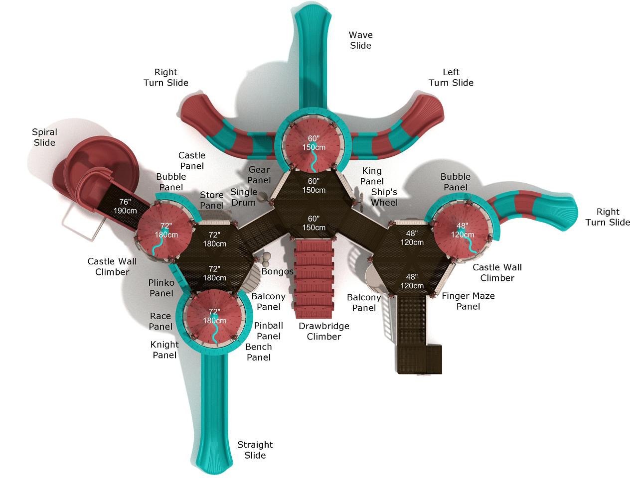 Playground Equipment Legend of Lancelot (PCT016) - SchoolOutlet