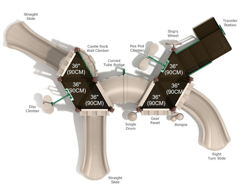 Playground Equipment Roundtable Rabble (PCT042) - SchoolOutlet