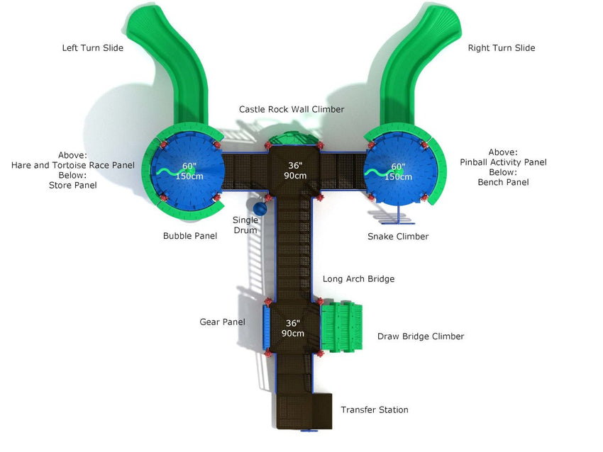 Playground Equipment Gilded Towers (PCT048) - SchoolOutlet