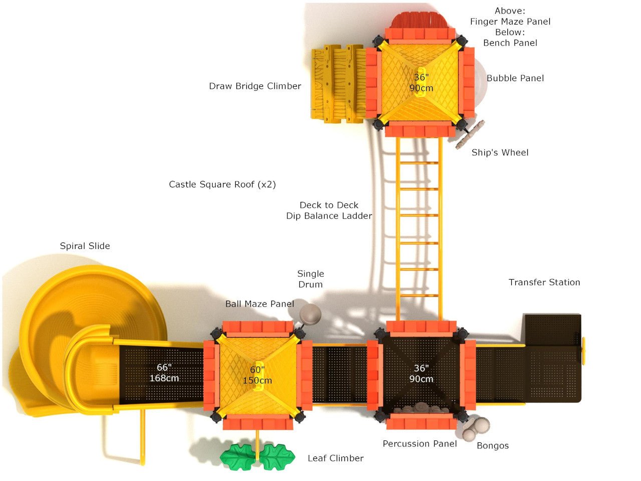Playground Equipment Chivalry Canyon (PCT060) - SchoolOutlet