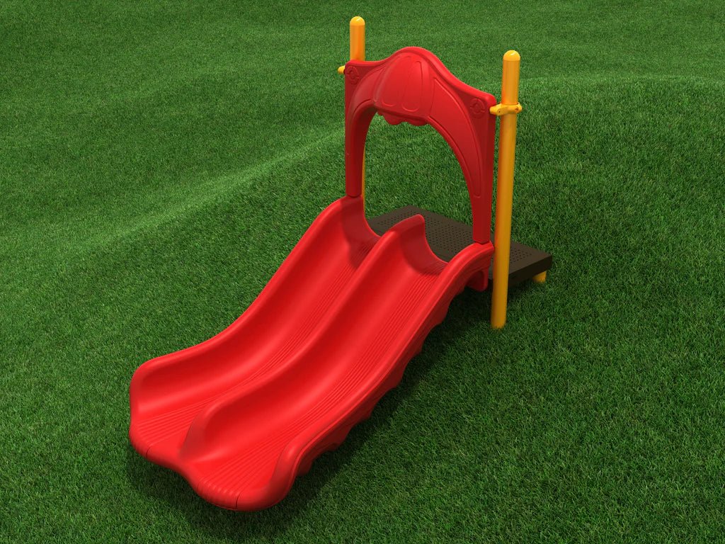 Playground Equipment 3 Foot Double Straight Embankment Slide (PEL003) - SchoolOutlet