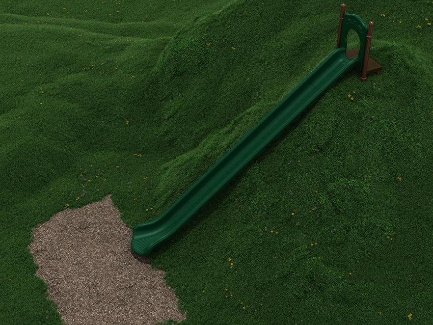 Playground Equipment 22 - Foot Single Straight Embankment Slide (PEL009) - SchoolOutlet