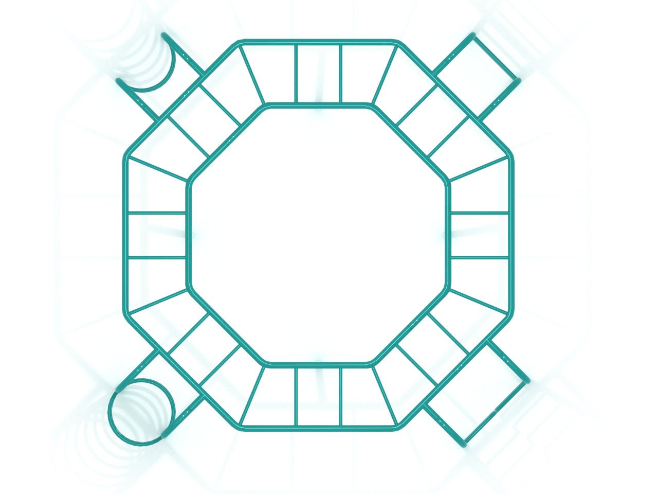 Playground Equipment Four Times a Climber (PFS046) - SchoolOutlet