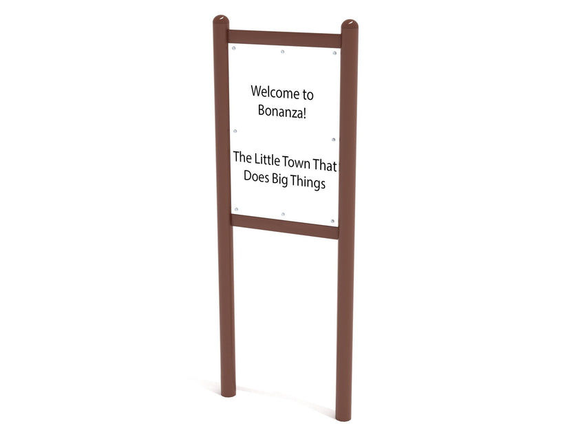 Playground Equipment Double - Sided Safety and Welcome Sign (PFS049) - SchoolOutlet