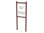 Playground Equipment Double - Sided Safety and Welcome Sign (PFS049) - SchoolOutlet