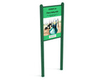 Playground Equipment Double - Sided Safety and Welcome Sign (PFS049) - SchoolOutlet