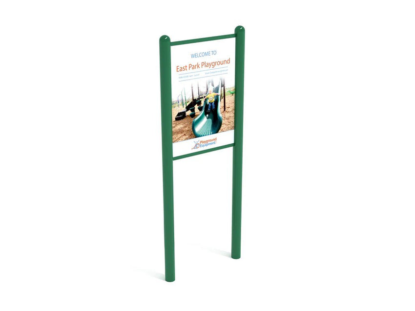Playground Equipment Double - Sided Safety and Welcome Sign (PFS049) - SchoolOutlet