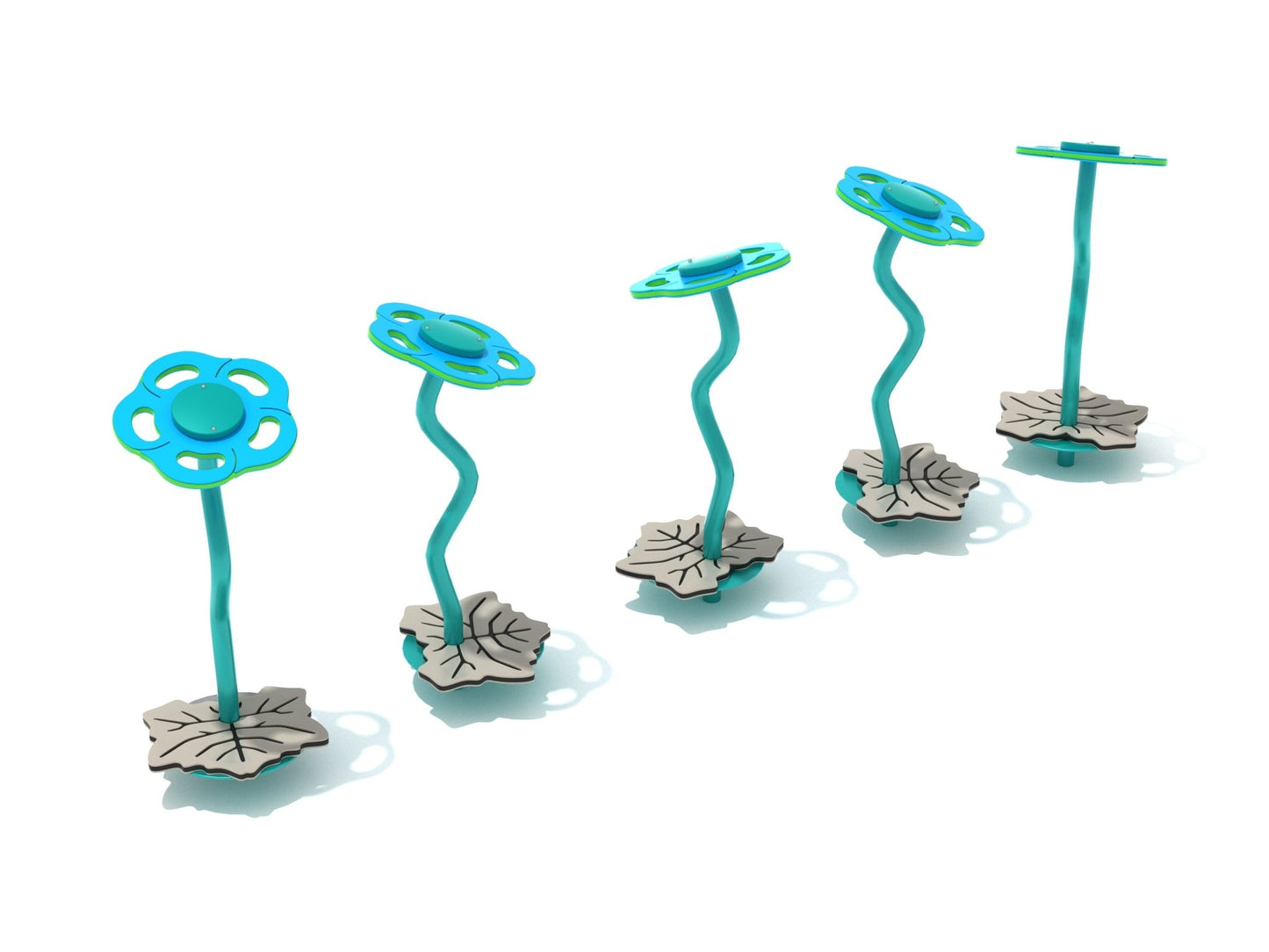 Playground Equipment Flower Stepping Path (Set of 5) (PFS067) - SchoolOutlet