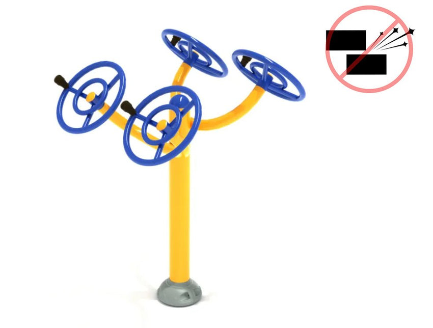 Playground Equipment Double Station Arm Rotation (PFT009X) - SchoolOutlet
