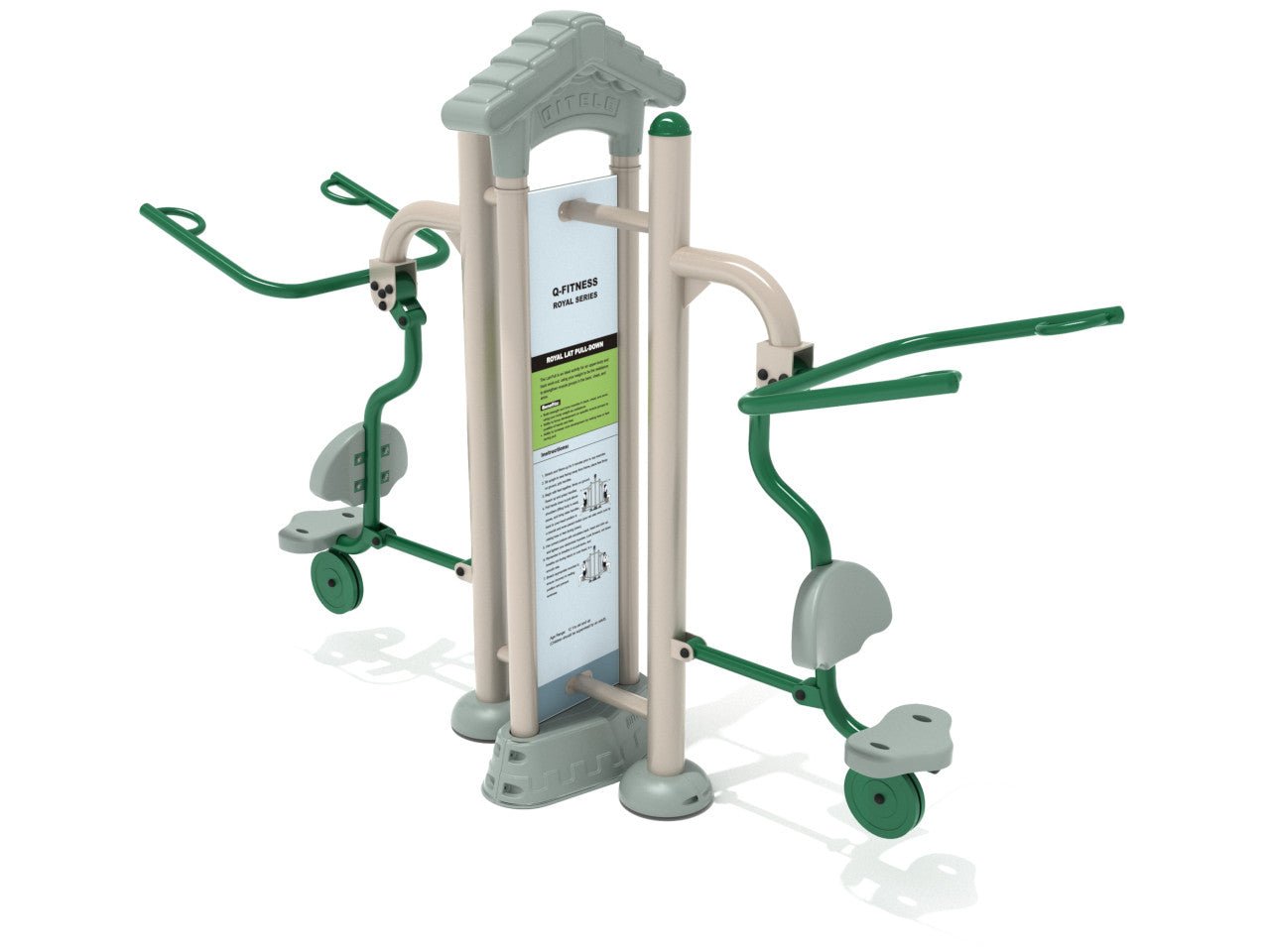 Playground Equipment Royal Double Station Lat Pulldown (PFT019) - SchoolOutlet