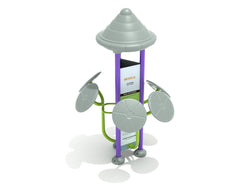 Playground Equipment Royal Triple Station Tai Chi Hand Swing (PFT033X)