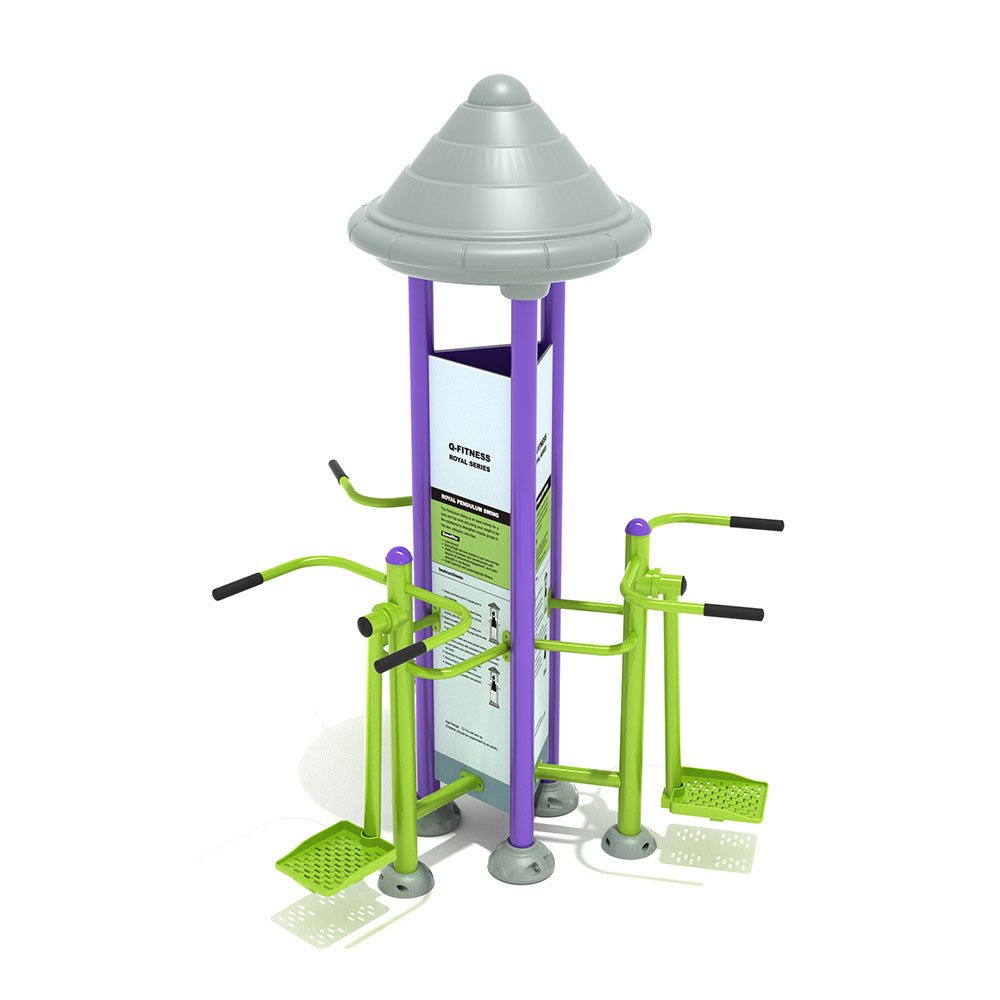 Playground Equipment Royal Triple Station Pendulum Swing (PFT040) - SchoolOutlet