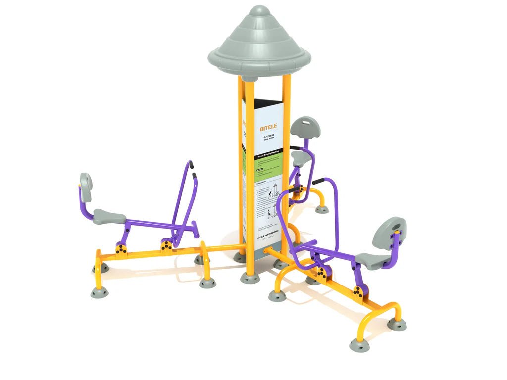 Playground Equipment Royal Triple Station Rower (PFT041) - SchoolOutlet