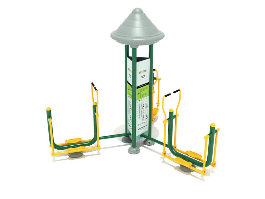 Playground Equipment Royal Triple Station Country Skier (PFT043) - SchoolOutlet